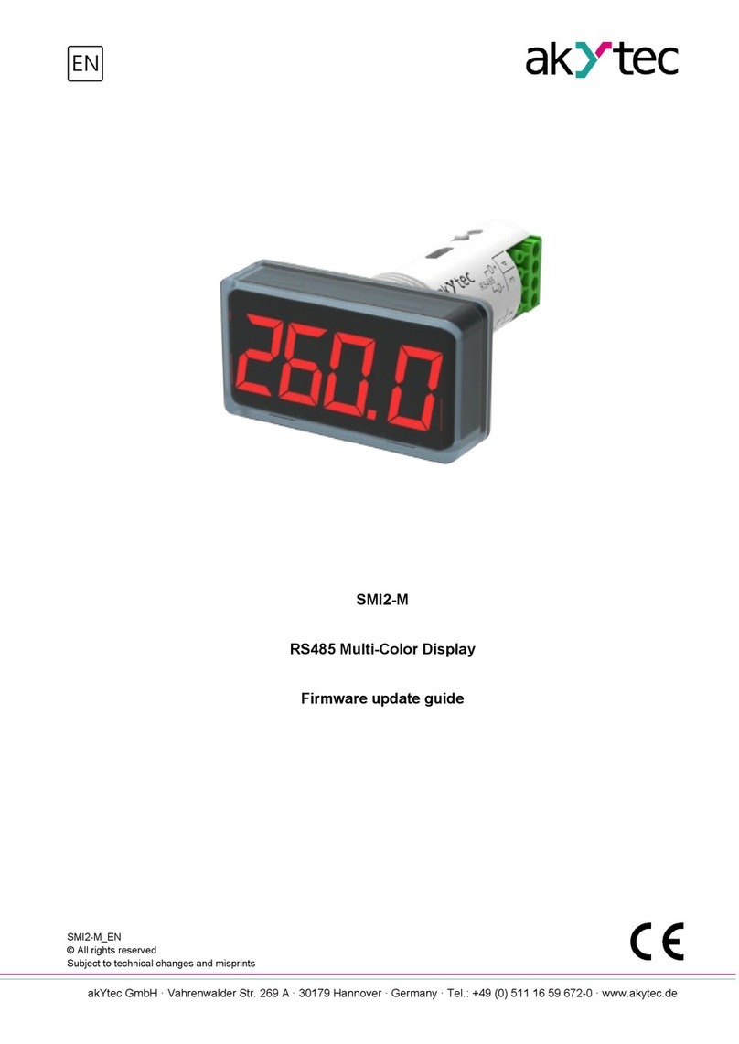 Akytec SMI2-M Mounting instructions