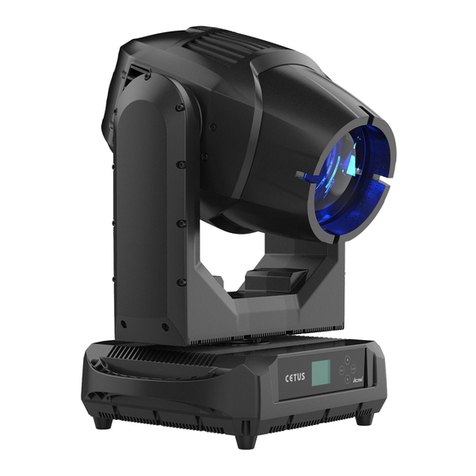 PR Lighting XR 380 BWS user manual