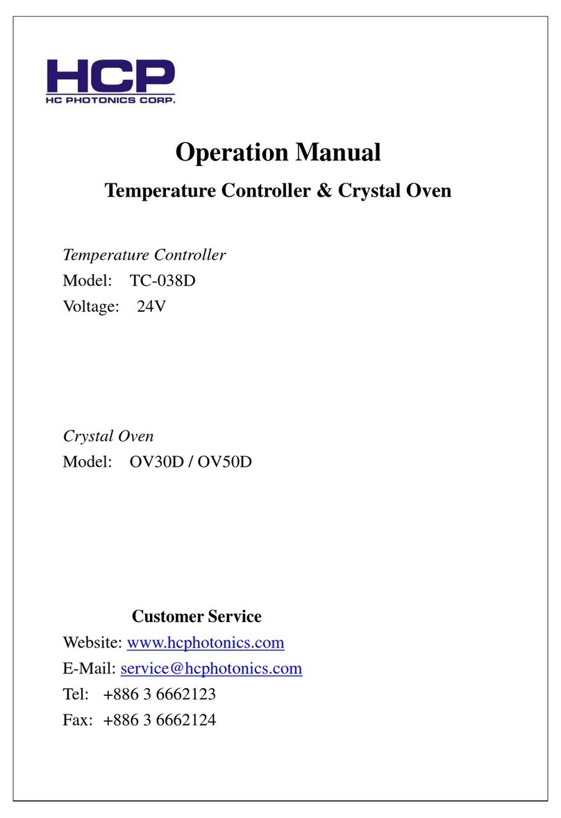 HCP TC-038D Operation manual
