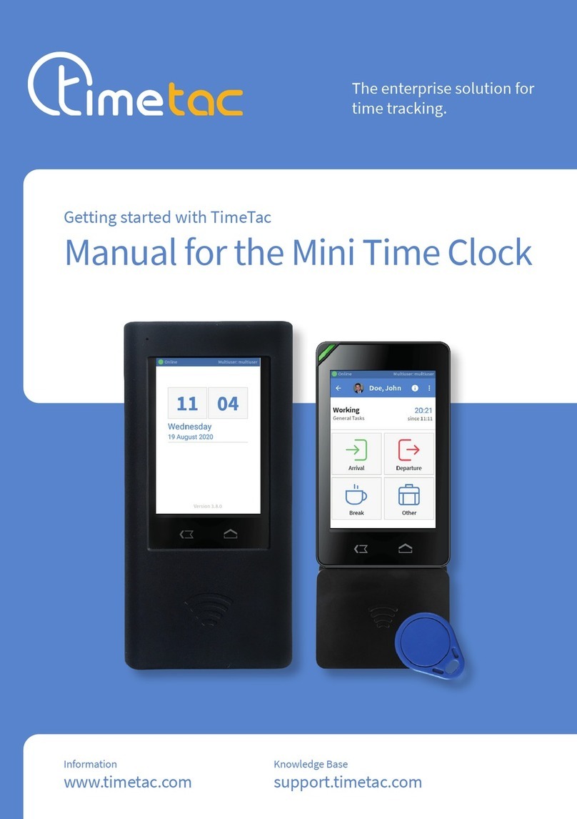 timetac Mini Time Clock Getting started