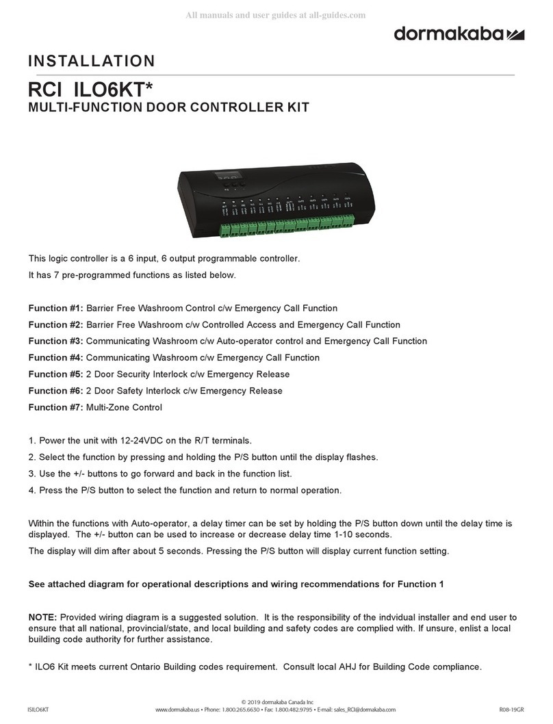 Dormakaba RCI ILO6KT User manual