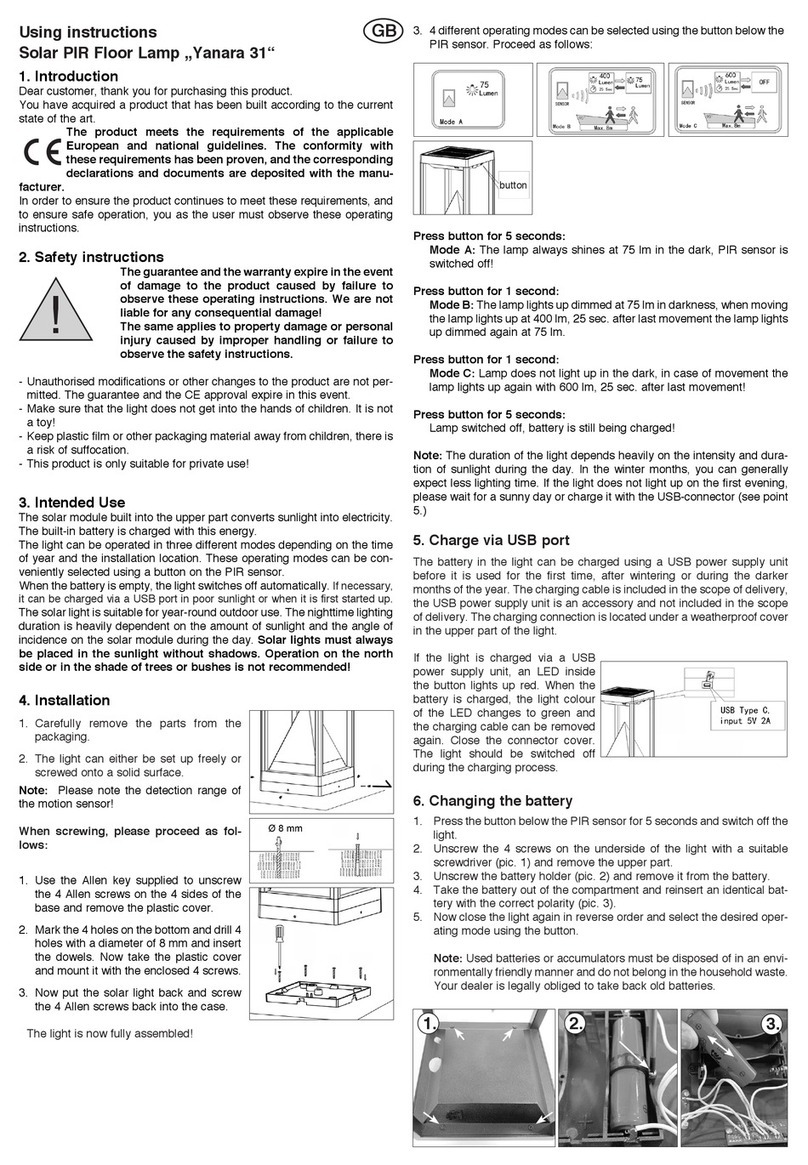esotec Yanara 31 Using instructions