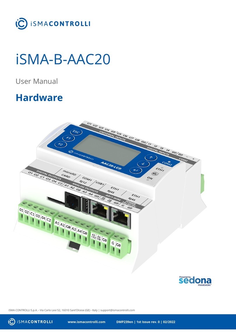 SEDONA iSMA CONTROLLI iSMA-B-AAC20 user manual