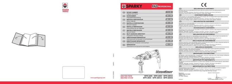 Sparky Group BPR 220E User manual
