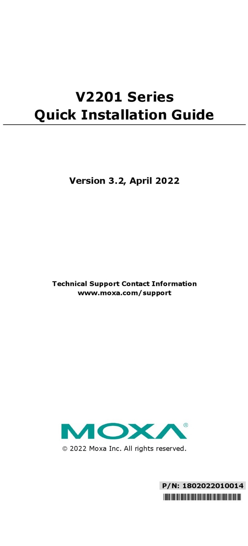Moxa Technologies V2201 User manual