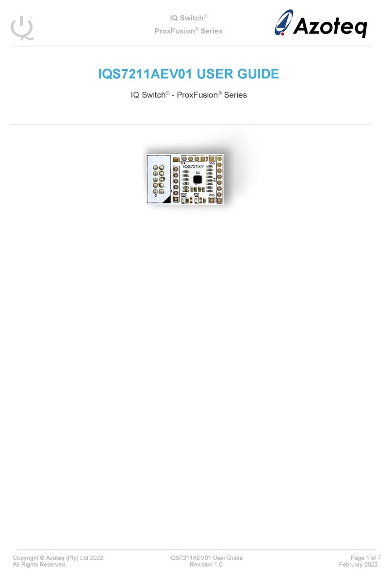 Azoteq IQ Switch ProxFusion Series User manual Azoteq IQ Switch ProxFusion Series User manual