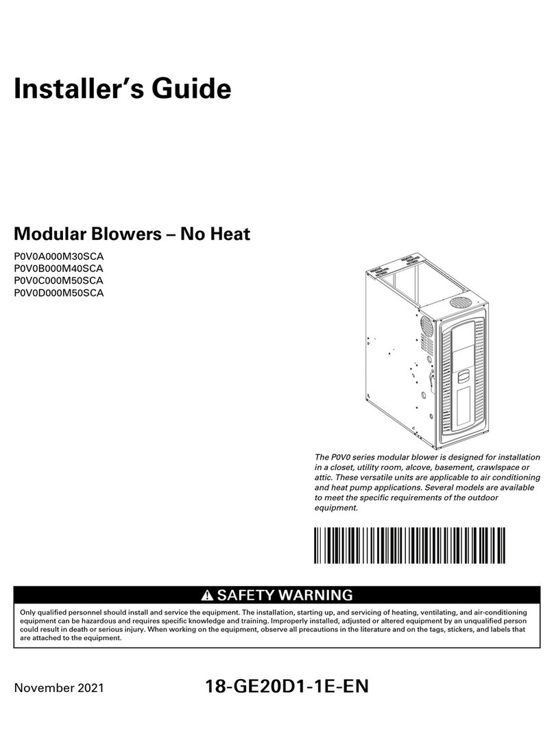 Trane P0V0 Series Assembly instructions