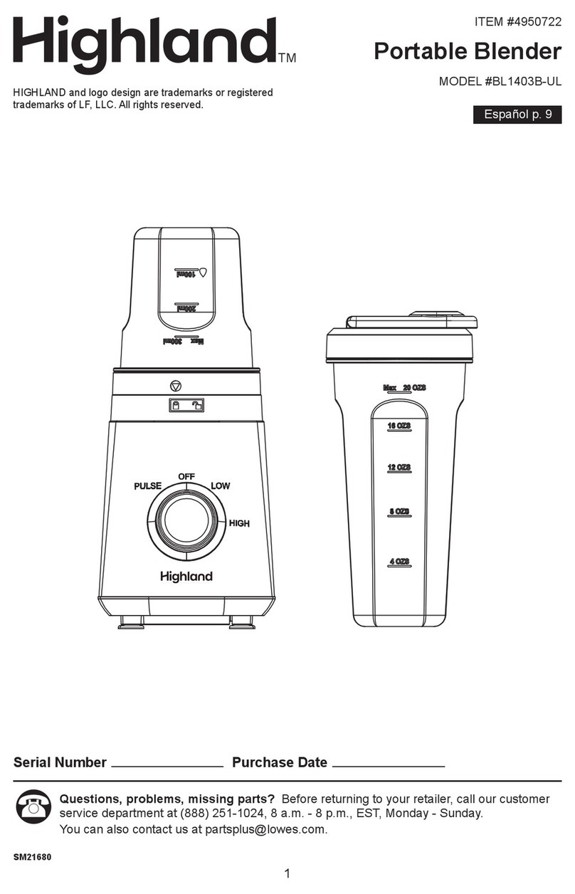 Highland BL1403B-UL manual