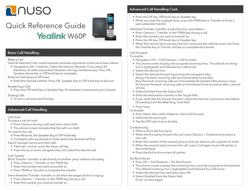 Yealink W60P Telesystem User manual
