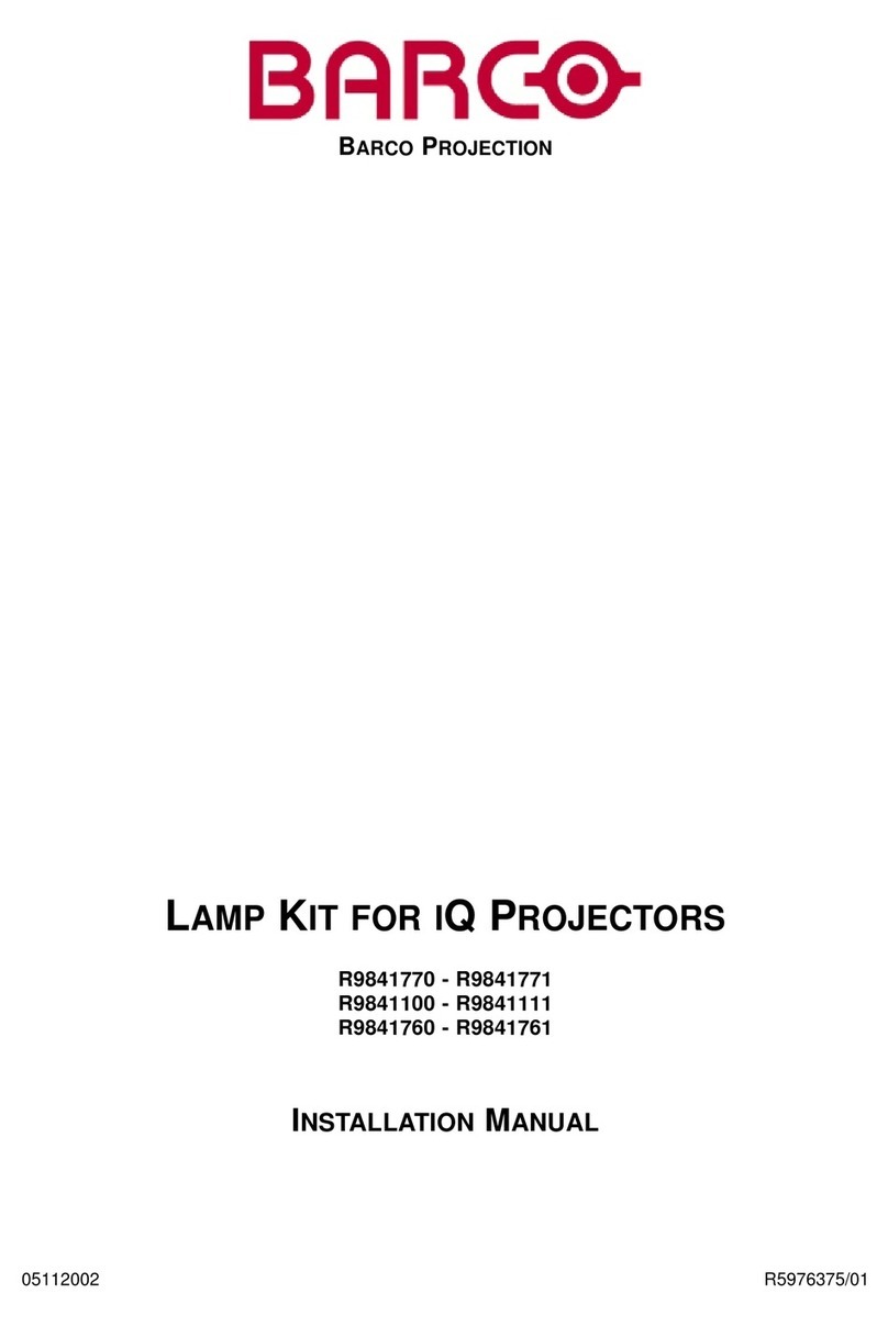 Barco R9841770 installation manual