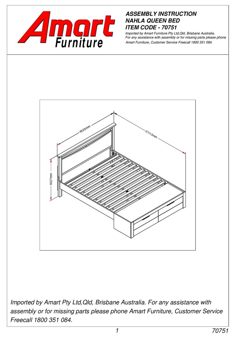 Amart Furniture NAHLA 70751 Assembly instruction Amart Furniture NAHLA 70751 Assembly instruction