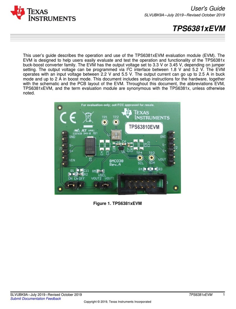 Texas Instruments TPS6381 EVM Series user guide