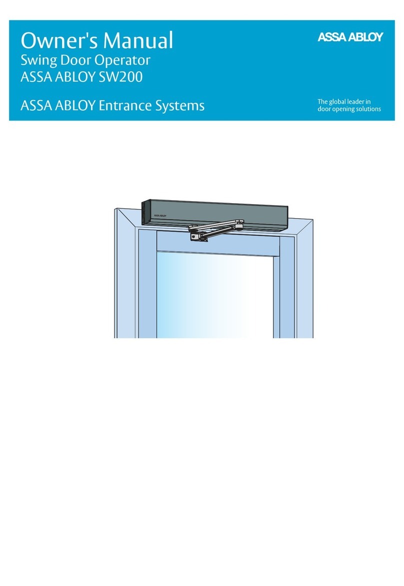 Assa Abloy SW200 User manual