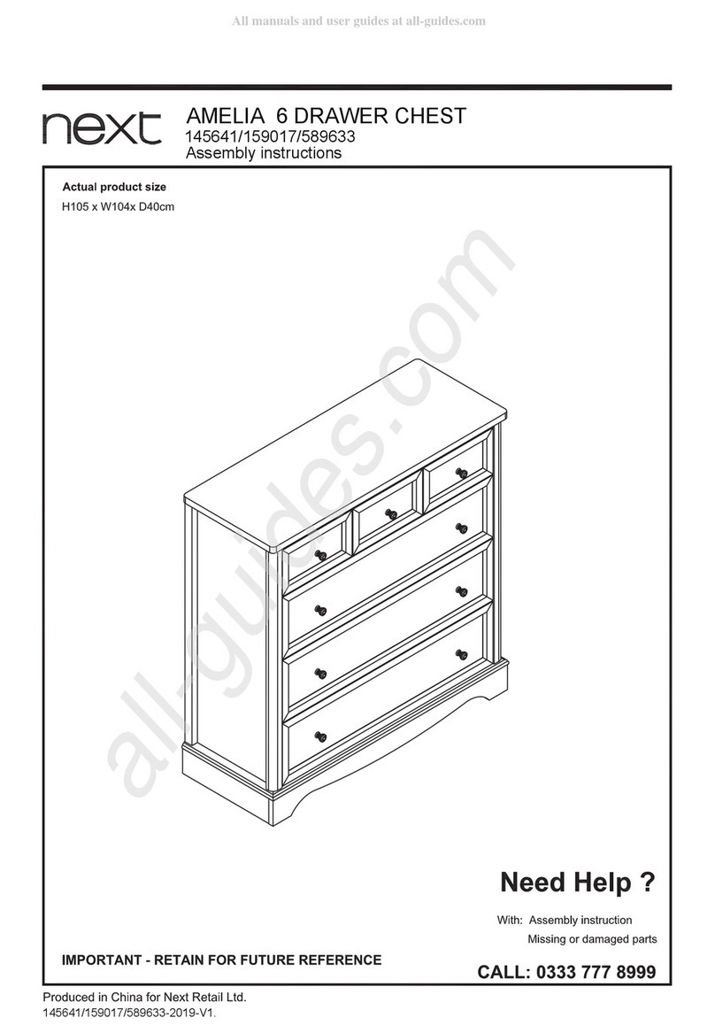Next AMELIA 145641 User manual Next AMELIA 145641 User manual