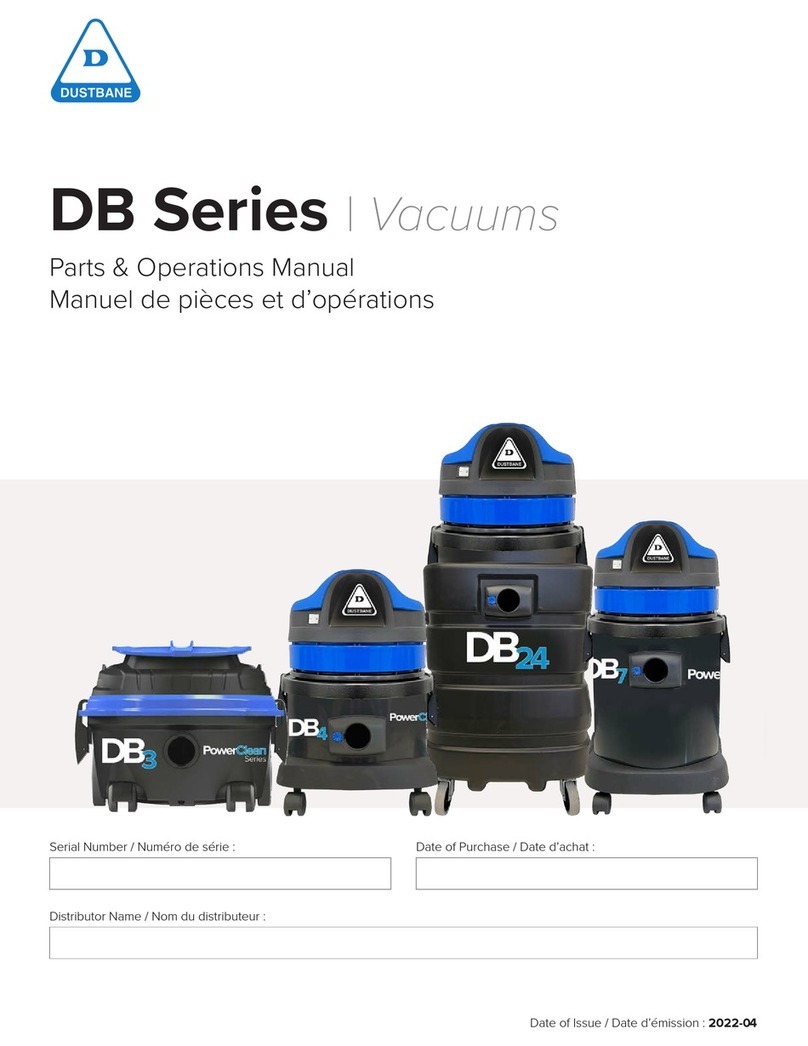 Dustbane DB Series User manual Dustbane DB Series User manual