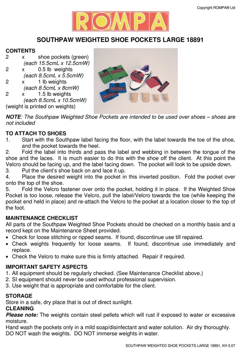 Rompa SOUTHPAW 18891 quick start guide