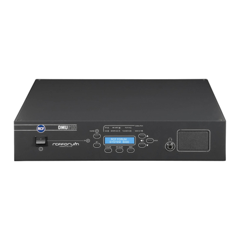 RCF FORUM6000 User manual