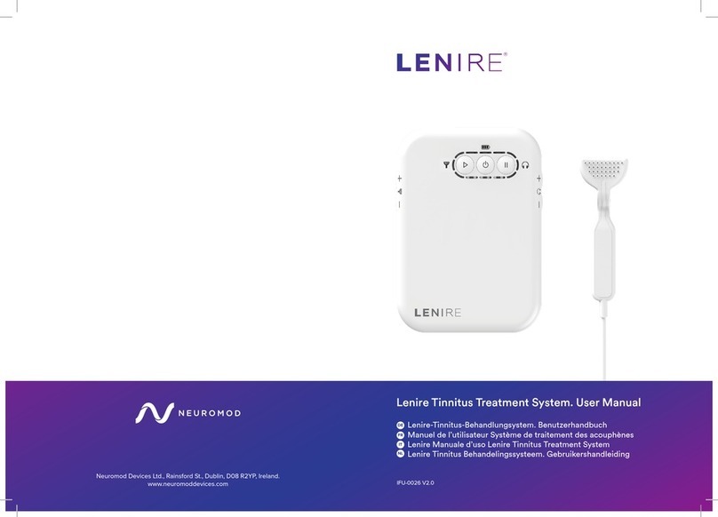 LENIRE Tinnitus user manual