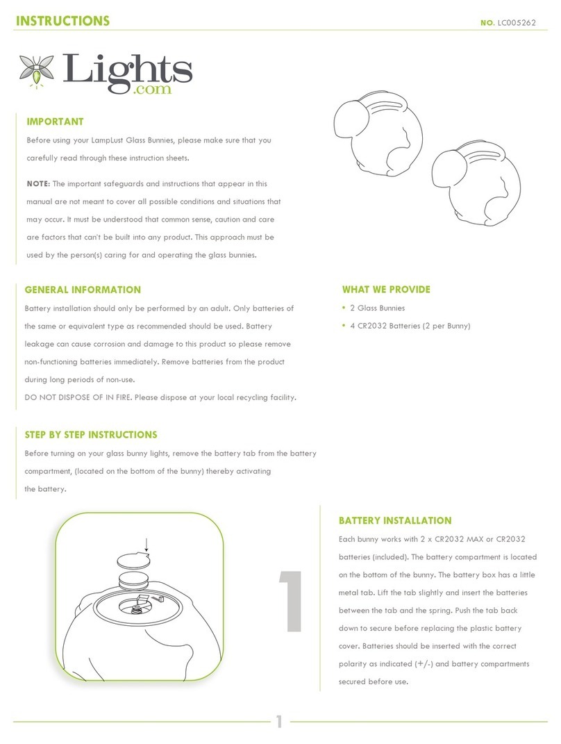 Lights.com LampLust Glass Bunnies instructions