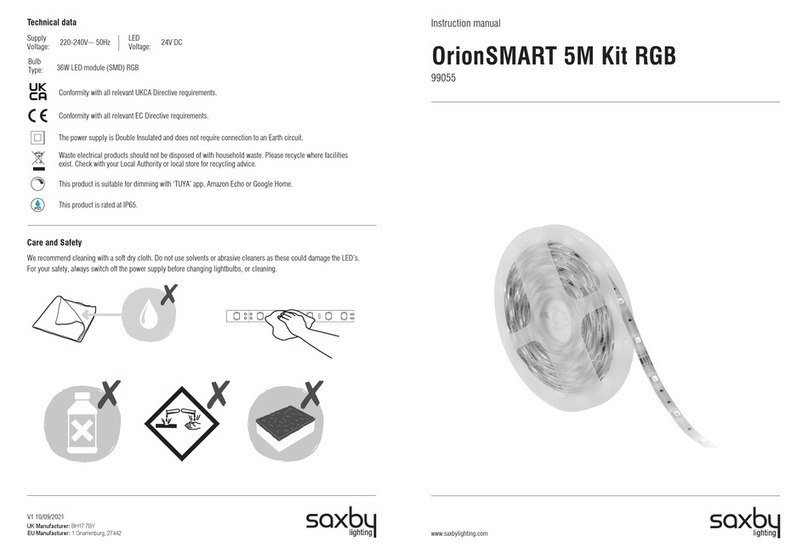 Saxby Lighting OrionSMART instruction manual Saxby Lighting OrionSMART instruction manual