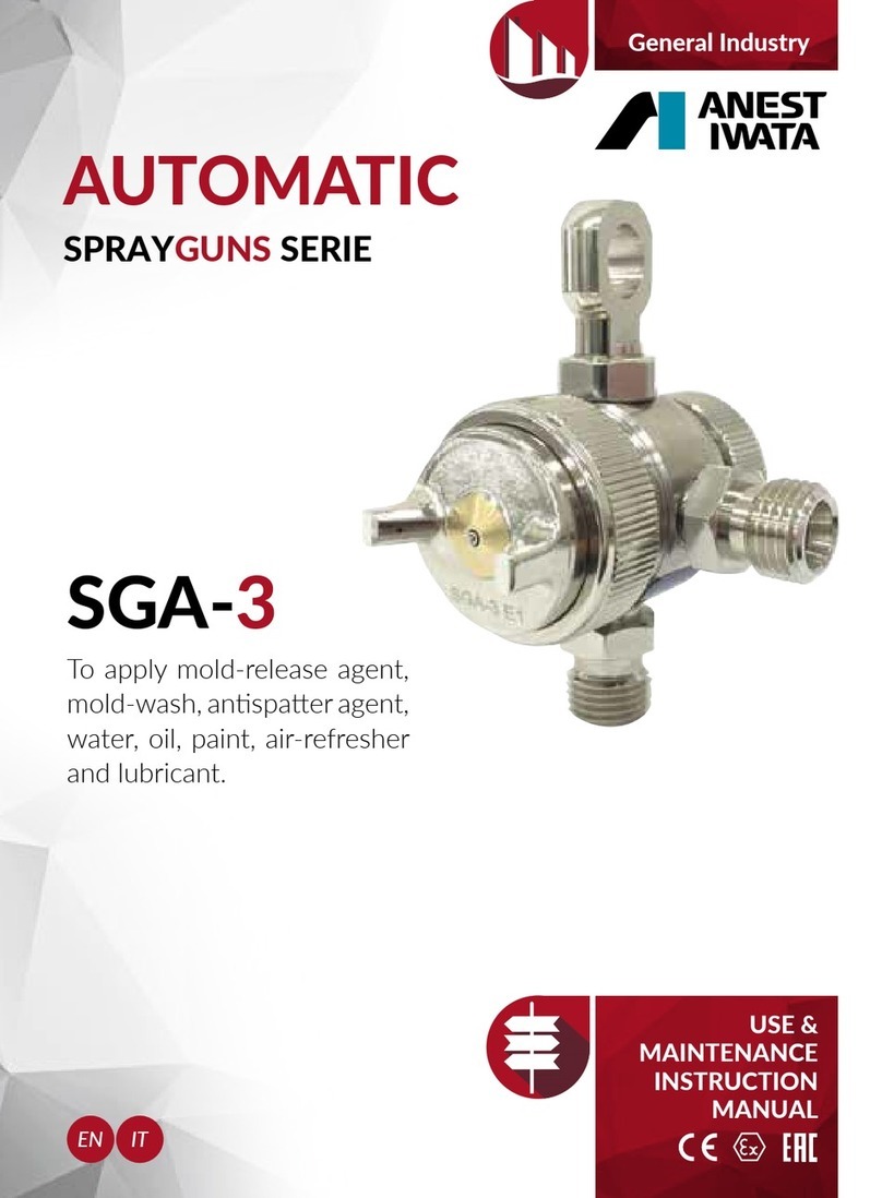 Anest Iwata SGA-3 Installation, use & maintenance instruction manual