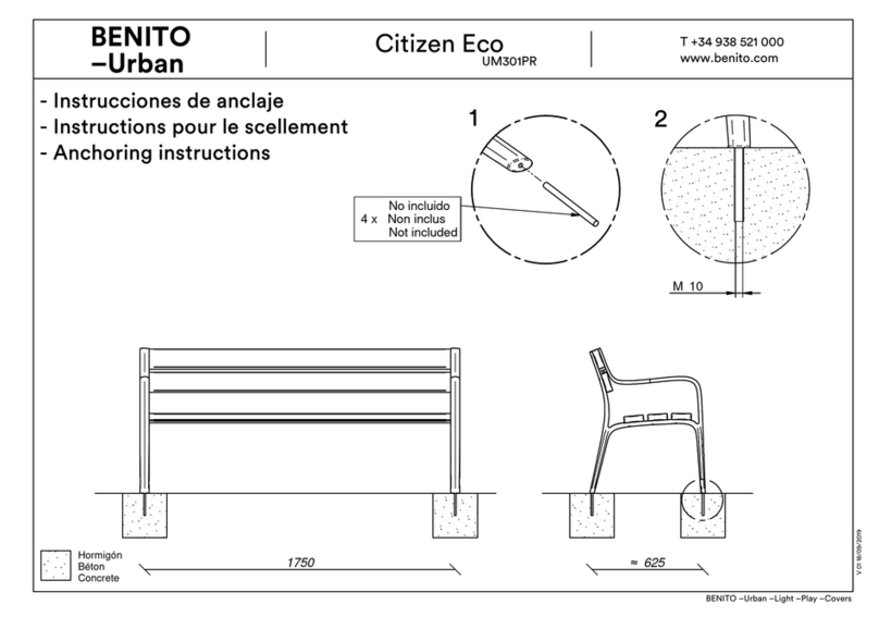 BENITO Urban Citizen Eco UM301PR Installation instructions