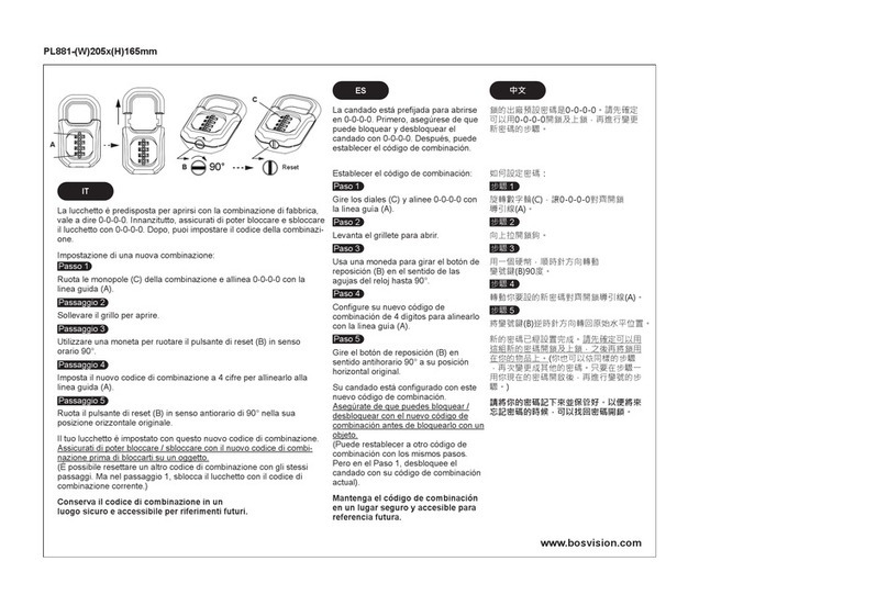 bosvision PL881 Series quick start guide