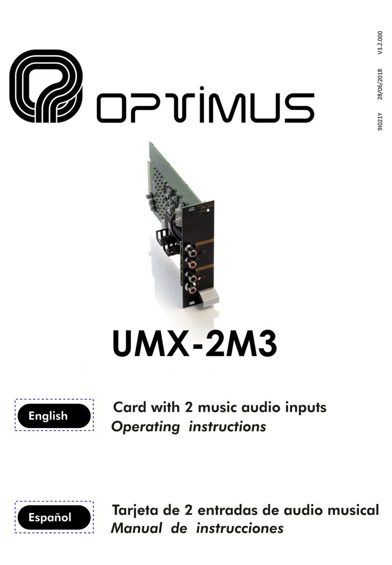 Optimus UMX-2M3 operating instructions