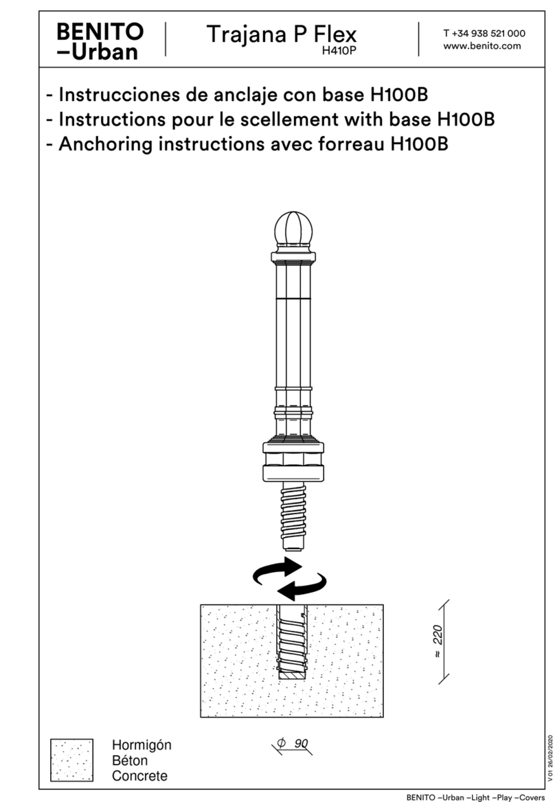 BENITO Urban Trajana P Flex H410P Installation instructions