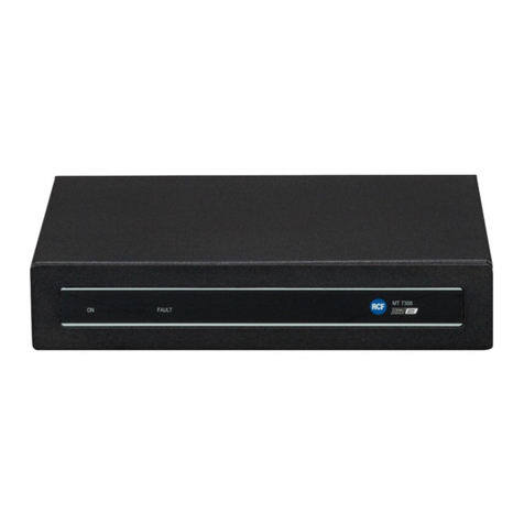 RCF MT 7308 User manual