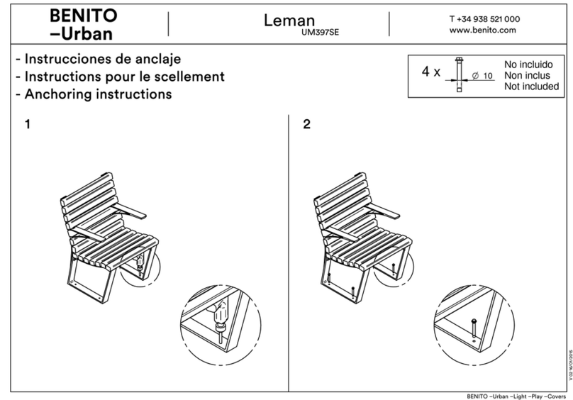 BENITO Urban Leman UM397SE Installation instructions