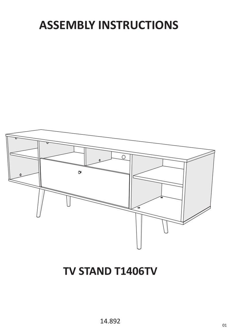 overstock T1406TV Assembly instructions
