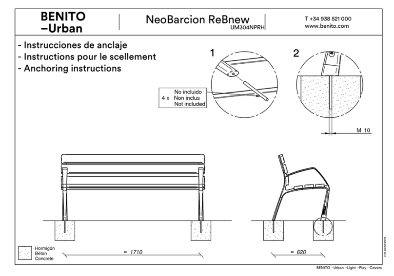 BENITO Urban NeoBarcion ReBnew UM304NPRH Installation instructions
