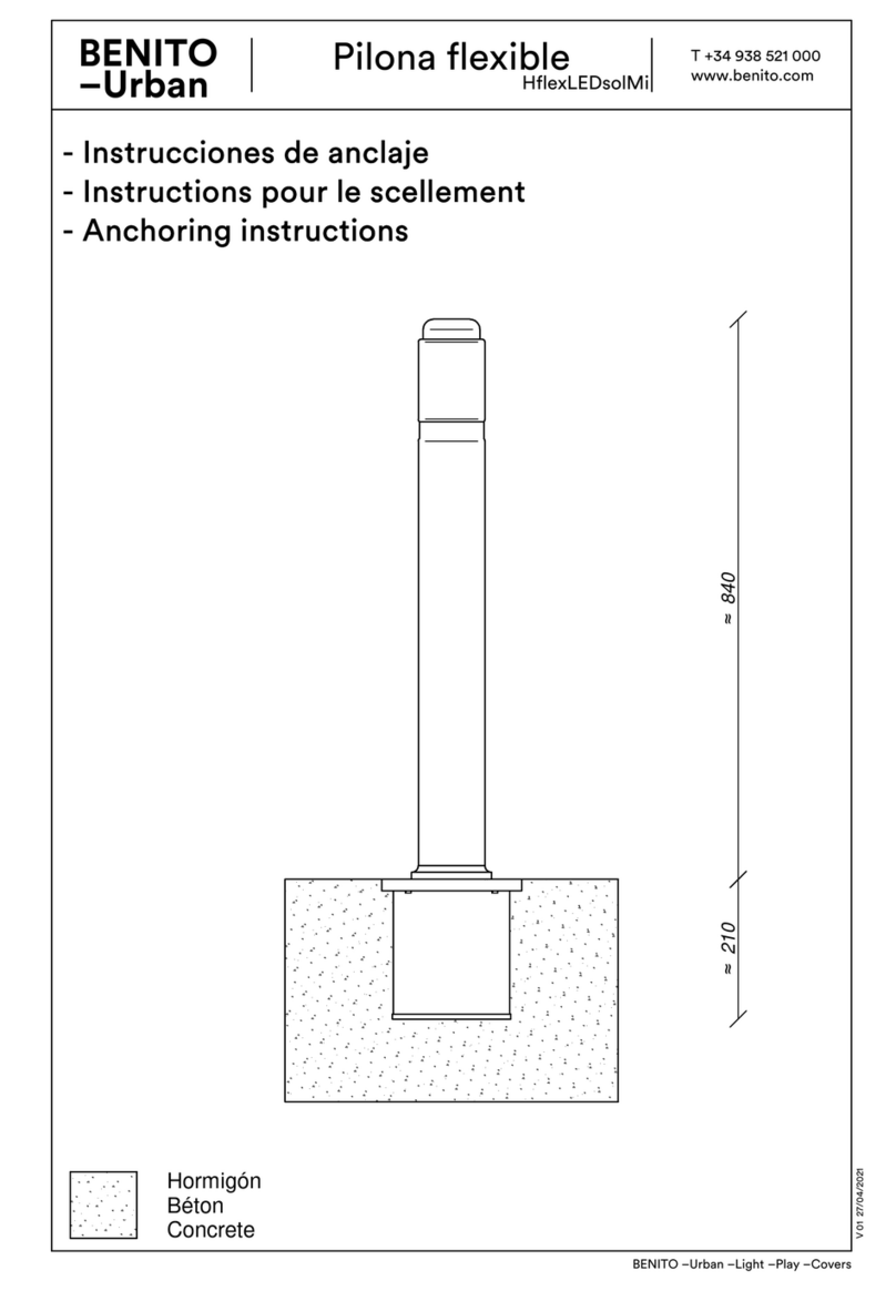 BENITO Urban Pilona flexible HflexLEDsolMi Installation instructions BENITO Urban Pilona flexible HflexLEDsolMi Installation instructions