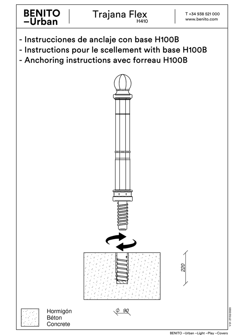 BENITO Urban Trajana Flex H410 Installation instructions BENITO Urban Trajana Flex H410 Installation instructions