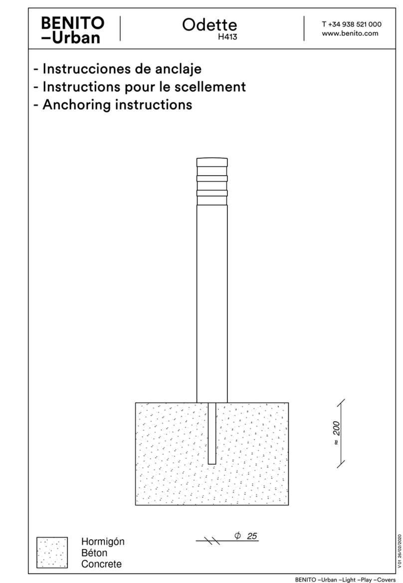 BENITO Urban Odette H413 Installation instructions