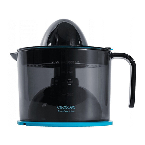 cecotec ZitrusEasy Adjust Black User manual cecotec ZitrusEasy Adjust Black User manual