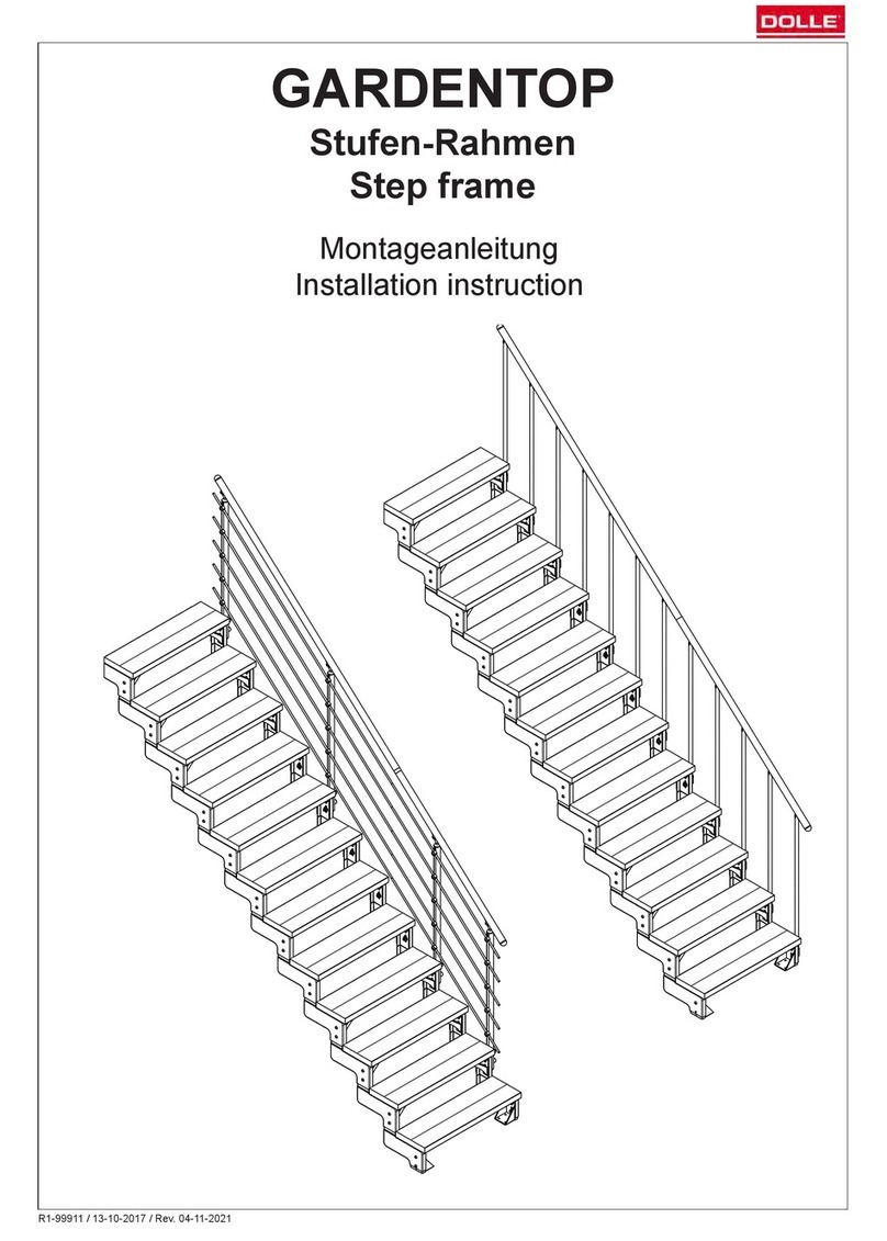 Dolle GARDENTOP Step frame Installation instruction