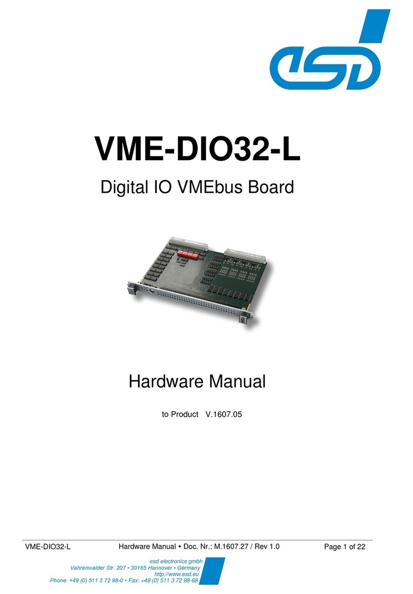 ESD VME-DIO32-L User manual