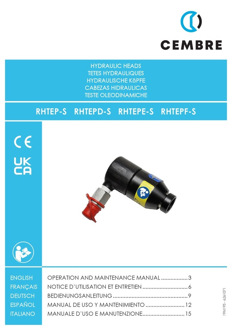 Cembre RHTEP-S Operation and maintenance manual