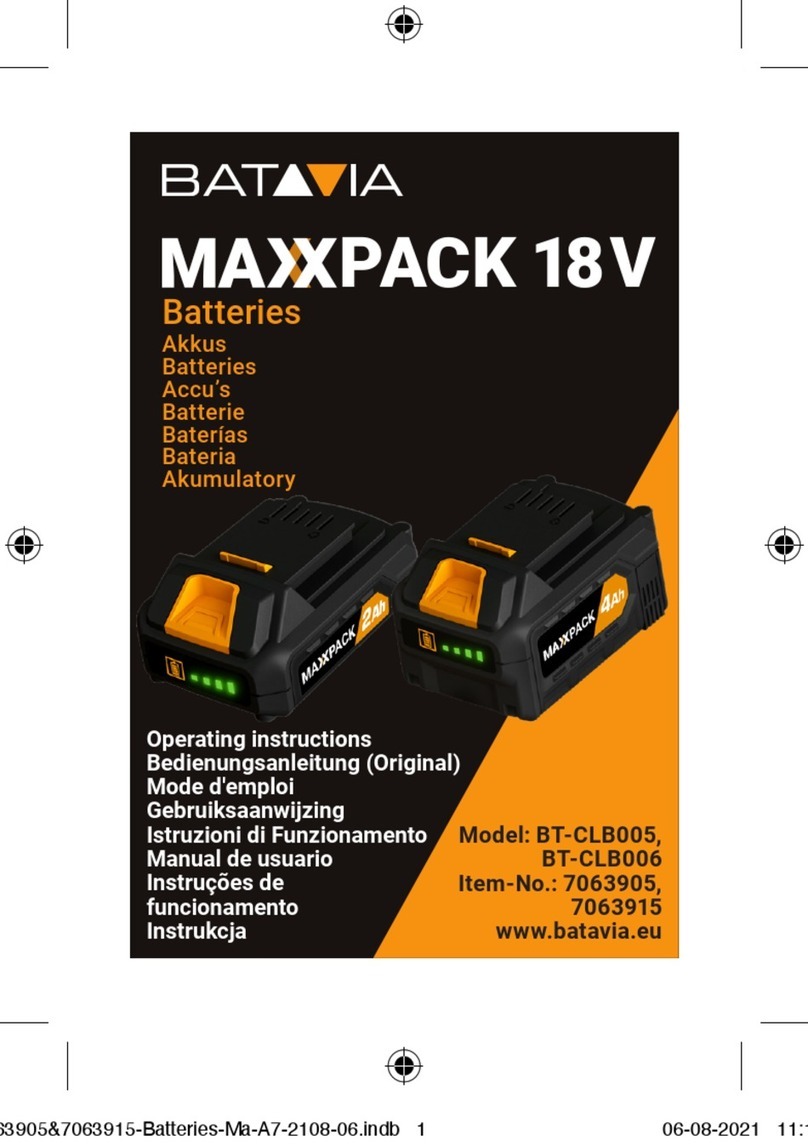 Batavia MAXXPACK BT-CLB005 User manual