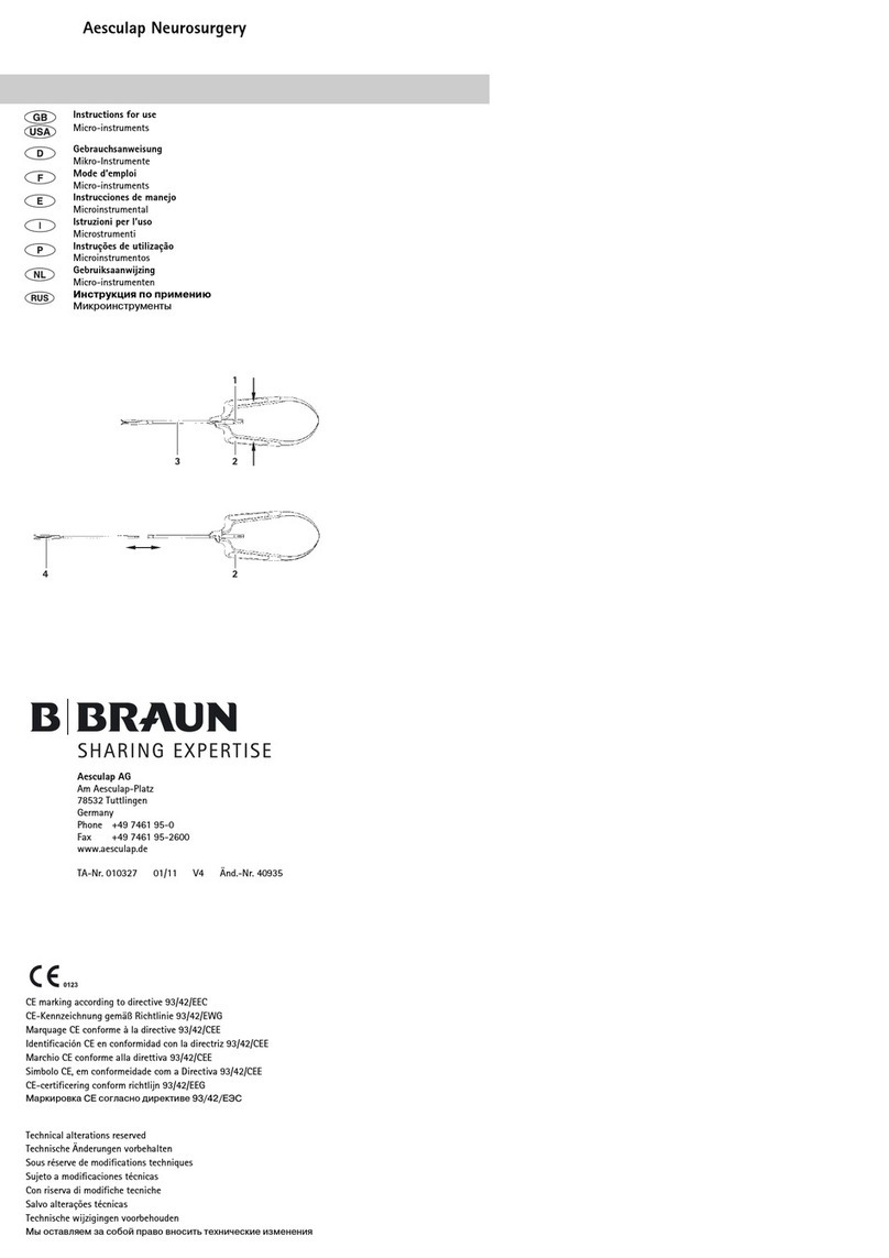 B. Braun AESCULAP 010327 User manual