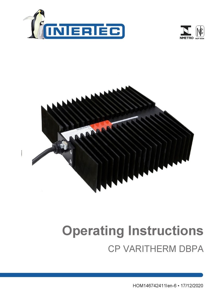 Intertec Data Systems CP VARITHERM DBPA User manual Intertec Data Systems CP VARITHERM DBPA User manual
