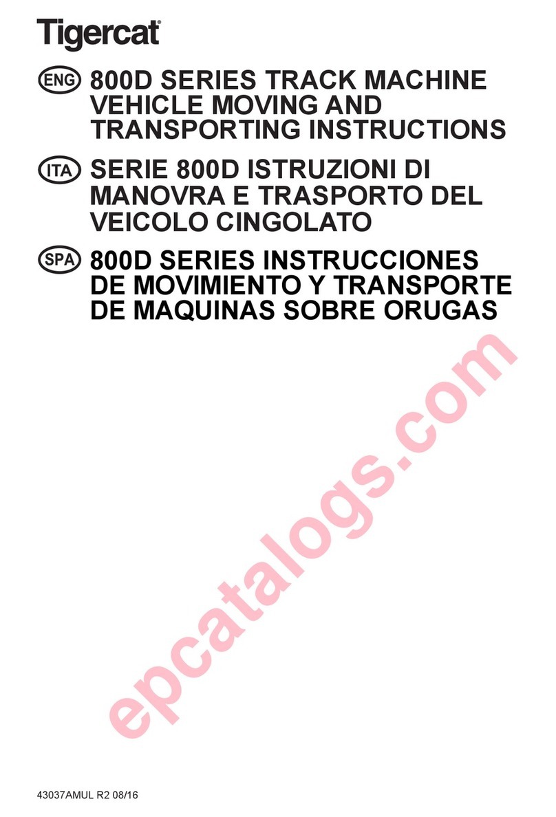 Tigercat 800D Series Moving instructions