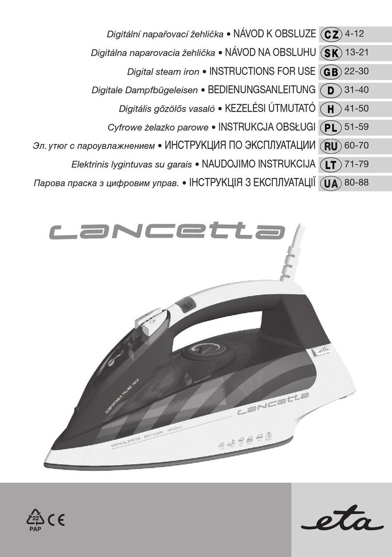 eta cancetta Instructions for use