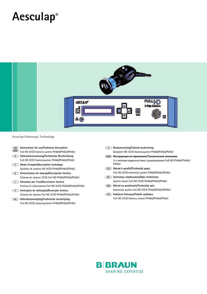 B. Braun Aesculap Endoscopic Technology Instructions for use/Technical description B. Braun Aesculap Endoscopic Technology Instructions for use/Technical description