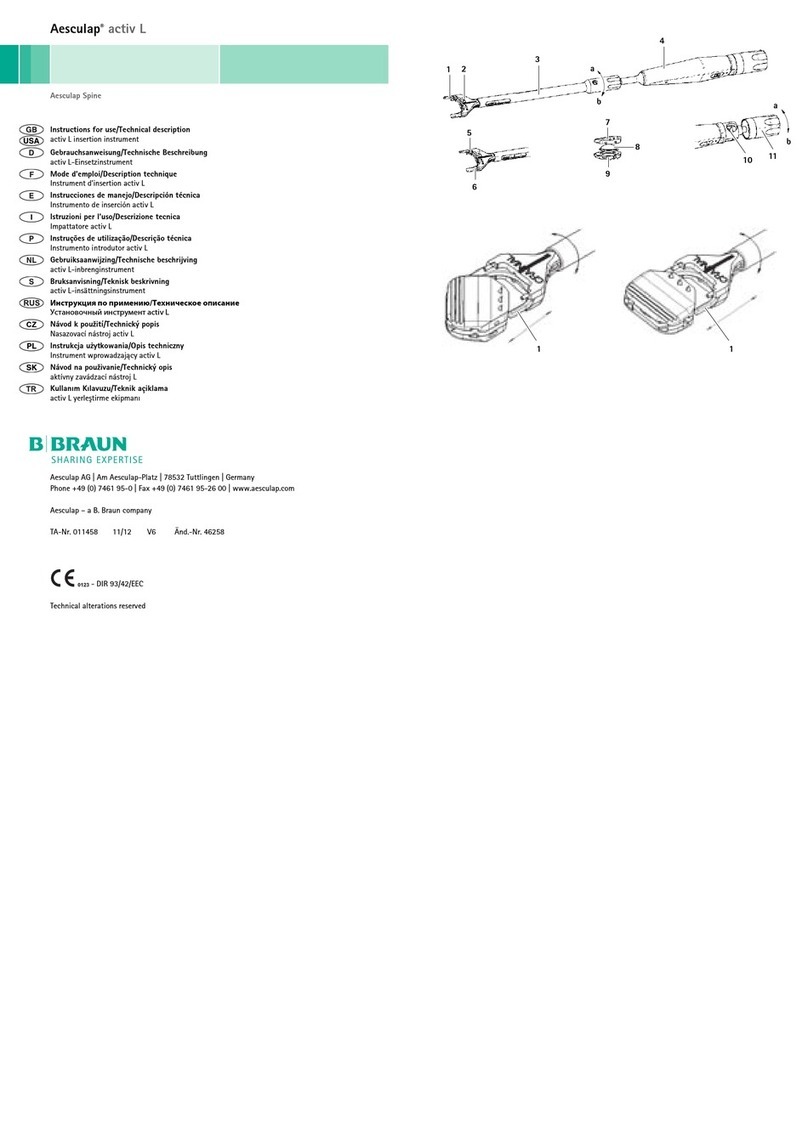 B. Braun Aesculap activ L 011458 Manual B. Braun Aesculap activ L 011458 Manual