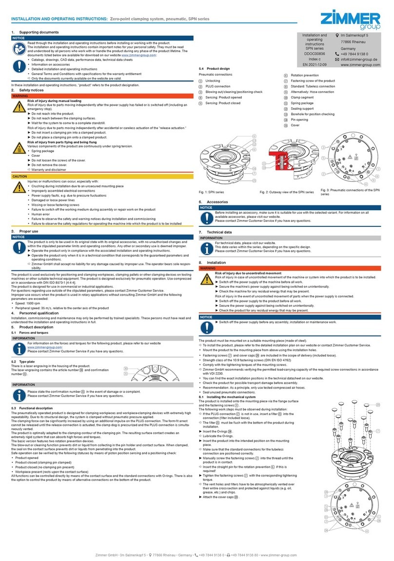 Zimmer SPN User manual
