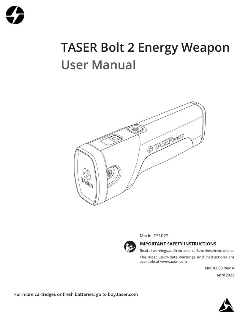 Axon TASER Bolt 2 Energy Weapon user manual Axon TASER Bolt 2 Energy Weapon user manual