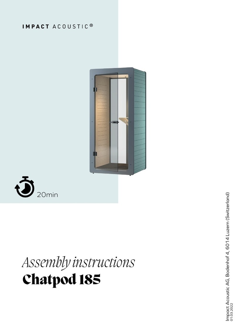Impact Acoustics chatpod 185 Assembly instructions Impact Acoustics chatpod 185 Assembly instructions